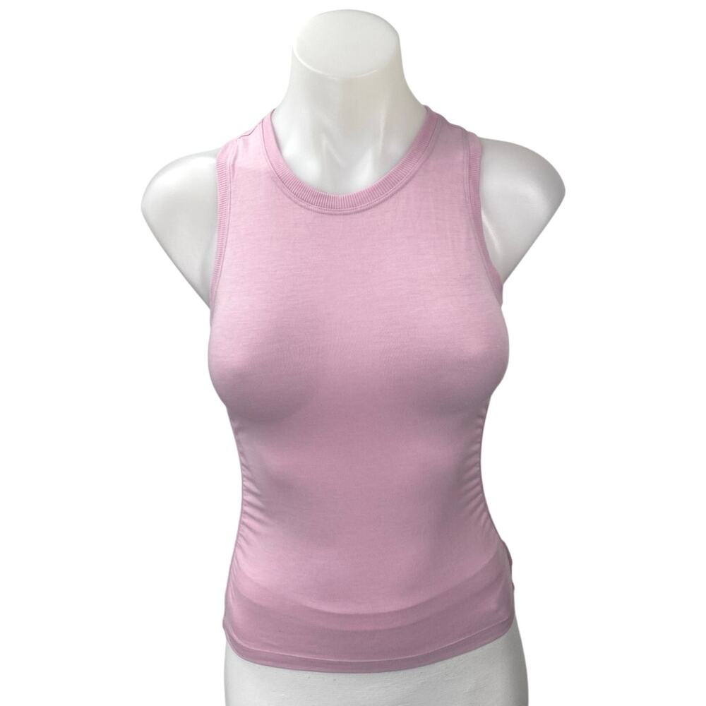 Athleta Womens Pink Sleeveless Racerback Activewear Fitness Workout Tank Top XXS